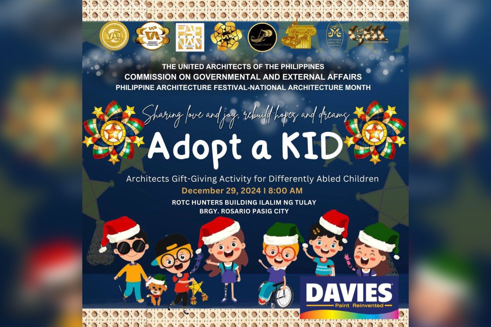 Architects Spread Holiday Cheer with “Adopt a Kid 2.0” in Pasig City