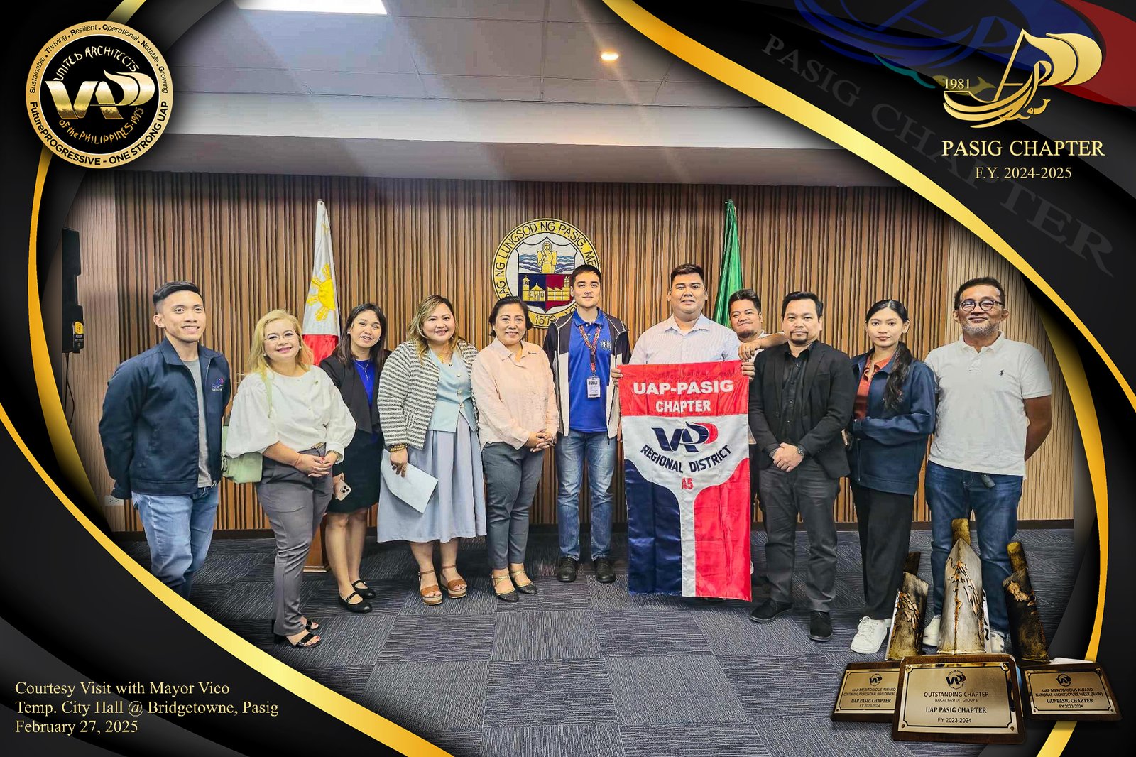 UAP PASIG ARCHITECTS MET WITH MAYOR VICO FOR COURTESY VISIT